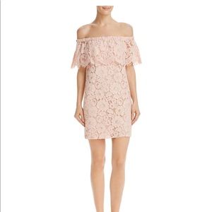 Wayf off the shoulder lace dress